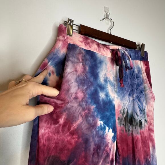 Laila Jayde Tie Dye Joggers Multicolor Soft Stretch NWT Women’s Medium - Picture 4 of 10